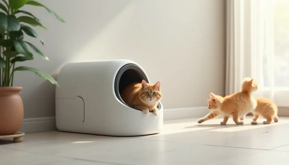 funktional-und-stylisch-das-selbstreinigende-katzenklo-design-im-fokus