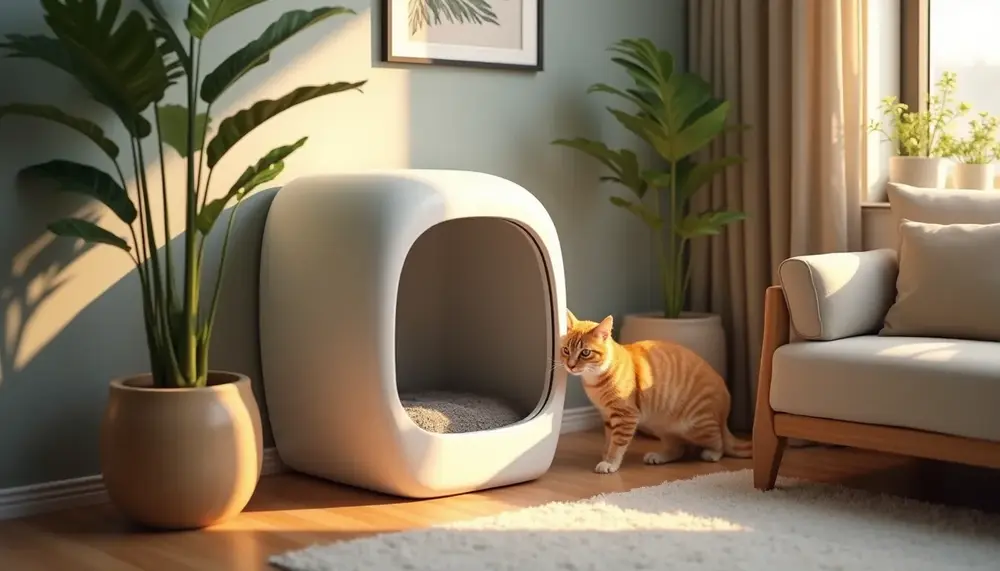 Selbstreinigendes Katzenklo verstecken: Tipps für ein stilvolles Zuhause