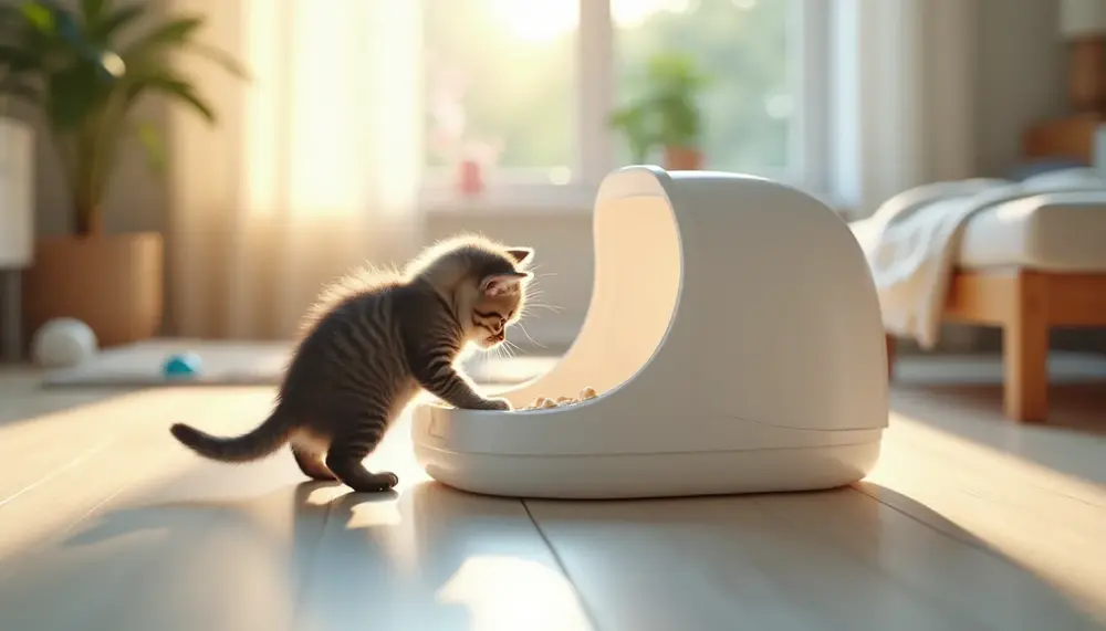 tipps-zur-gewoehnung-ihres-kitten-an-ein-selbstreinigendes-katzenklo